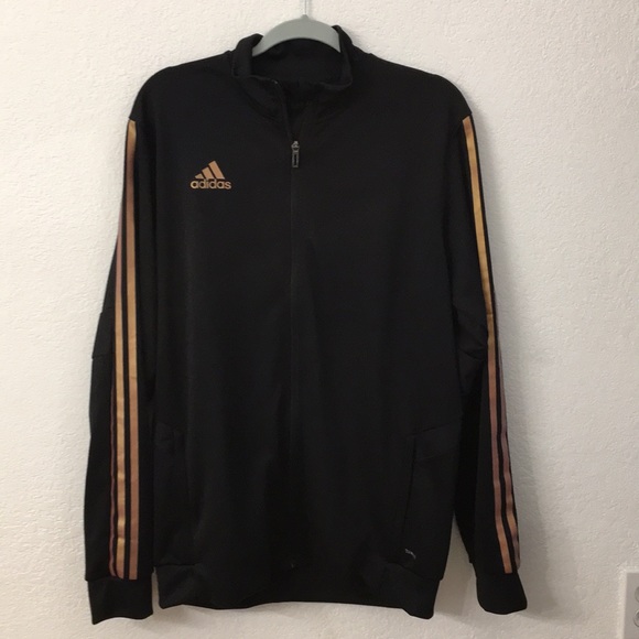 adidas gold stripe jacket